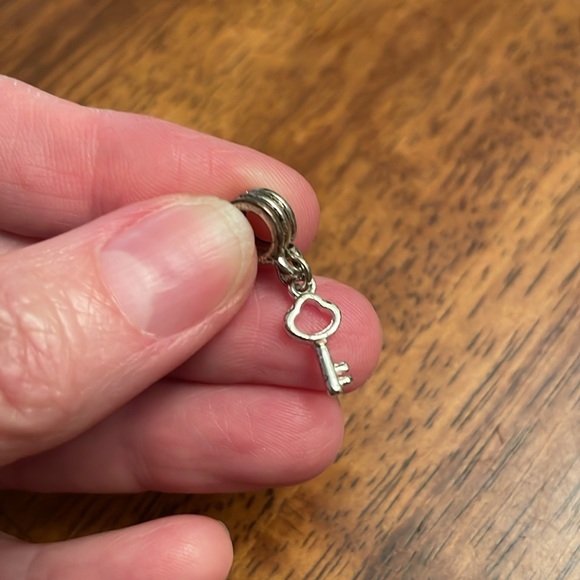 🔑 Slide-on Key Silver Charm - Picture 5 of 5